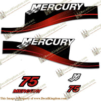 Mercury 75hp Two Stroke Decal Kit (Red)