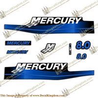 Mercury 8hp Decal Kit (Blue)