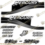 Mercury 90hp - 250hp Decals - Custom Color Silver
