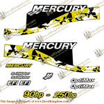 Mercury 90hp - 250hp Decals - Yellow Camo