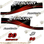 Mercury 90hp 4-Stroke Decal Kit 1999-2004 (Red)