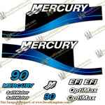 Mercury 90hp EFI/Optimax Decal Kit (Blue) - Boat Decals from DecalKingdom Mercury 90hp EFI/Optimax Decal Kit (Blue) outboard decal Mercury 90hp EFI/Optimax Decal Kit (Blue) vintage decals
