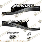 Mercury 90hp ELPTO Decal Kit - Silver