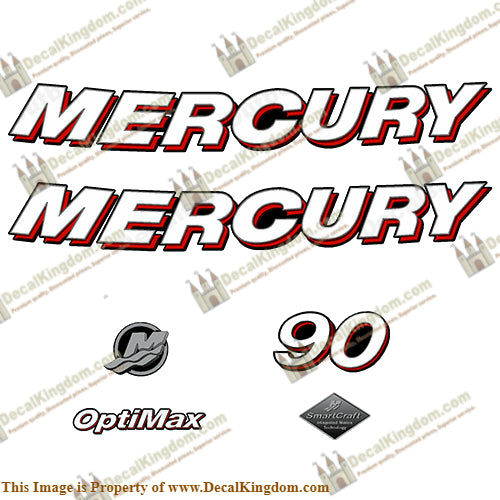 Mercury 90hp "Optimax" Decals - 2006
