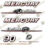 Mercury 90hp "Optimax" Decals - 2007-2012