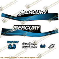 Mercury 9.9hp 4-Stroke Decal Kit 1999-2006 (Blue)