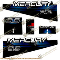 Mercury 9.9hp Decal Kit - 1994 - 1998 (Blue)