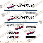 Mercury Custom 250xs Racing Decals - Red/Blue