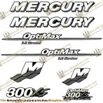 Mercury Custom 300xs Decal Kit - White/Silver