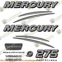 Mercury Verado 275hp Decal Kit - Silver