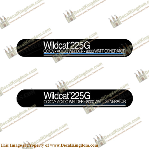 Miller Wildcat 225G Welder Decal Kit (Set of 2)