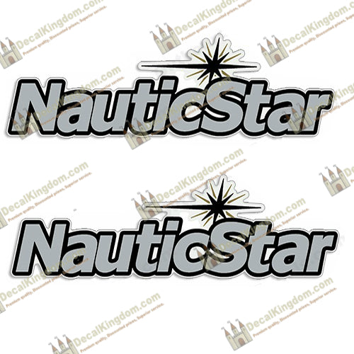 NauticStar Boat Logo Decal (Set of 2) - Silver
