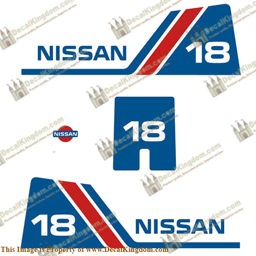Nissan 18hp Decal Kit - 1984 - 1995