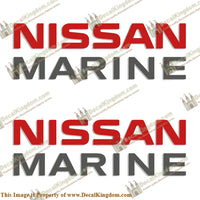 Nissan Marine Decals - Set of 2