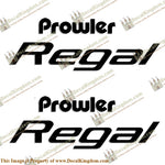 Prowler Regal RV Decals (Set of 2) - Any Color!