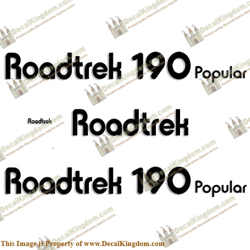 RoadTrek 190 Popular RV Decals - Any Color!