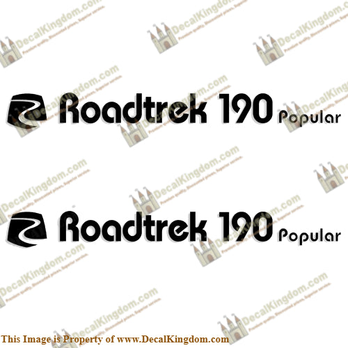 RoadTrek 190 Popular w/Logo RV Decals (Set of 2) Any Color!