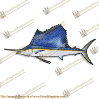 Sailfish Decal - 9" - Boat Decals from DecalKingdom Sailfish Decal - 9" outboard decal Sailfish Decal - 9" vintage decals
