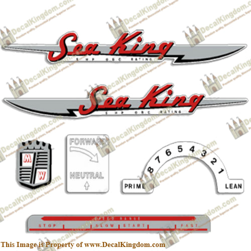 Sea King 1950-1953 3-5HP Decals