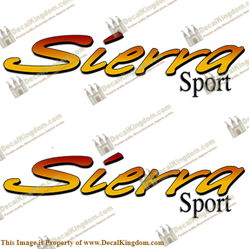 Sierra Sport by Forest River RV Toy Hauler Decals (Set of 2)