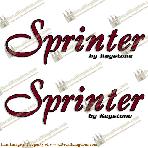 Sprinter by Keystone RV Decals (Set of 2)
