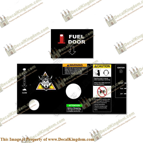Stone Wolfpac 3100 Vibratory Roller Dashboard Decal