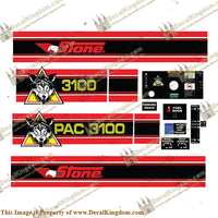 Stone Wolfpac 3100 Vibratory Roller Full Decal Kit