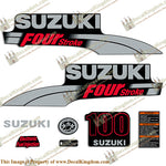Suzuki 100hp DF100 Decal Kit - 2003 - 2009