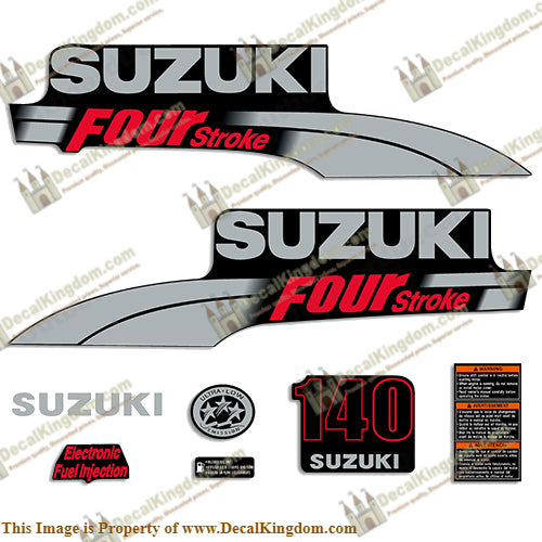 Suzuki 140hp DF140 Decal Kit - 2003 - 2009