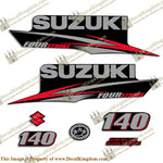 Suzuki 140hp DF140 Four Stroke Decal Kit - 2010 - 2013