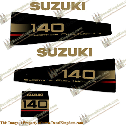 Suzuki 140hp DT140 Decal Kit - 1998 - 2000