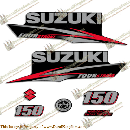 Suzuki 150hp DF150 Four Stroke Decal Kit - 2010 - 2013
