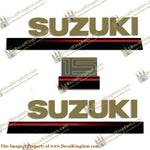 Suzuki 15hp 2-Stroke Decal Kit - 1995