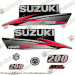 Suzuki 200hp DF200 Decal Kit - 2010 - 2013