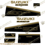 Suzuki 200hp DT200 Decal Kit - 1988