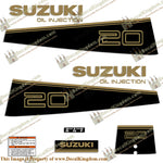 Suzuki 20hp Decal Kit - 1989 - 1992