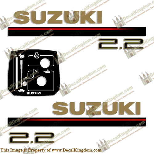 Suzuki 2.2hp Decal Kit - 1997