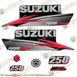 Suzuki 250hp DF250 Decal Kit - 2010 - 2013