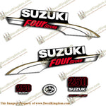 Suzuki 250hp DF250 Decal Kit - White