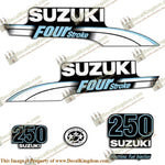 Suzuki 250hp DF250 FourStroke Decal Kit - Pale Blue