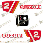 Suzuki 2hp Decal Kit - 1970s