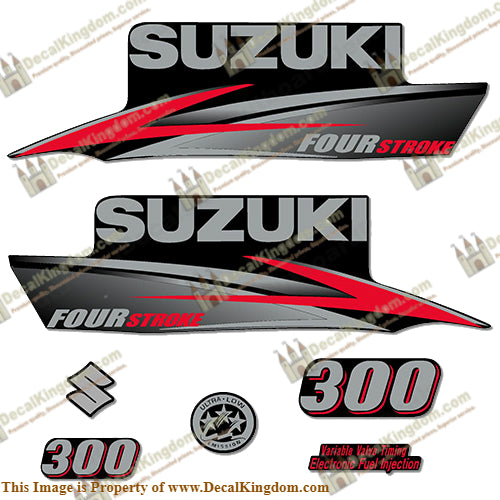Suzuki 300hp DF300 Decal Kit - 2010 - 2013