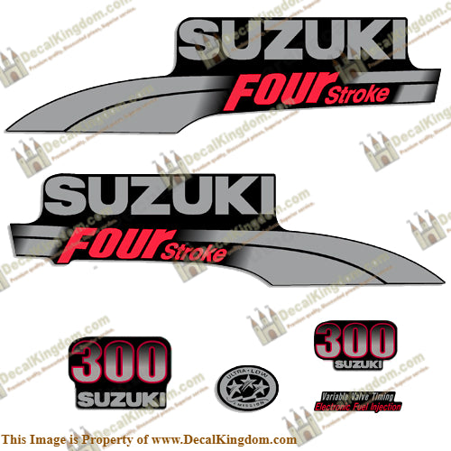 Suzuki 300hp DF300 Decal Kit 2003 - 2009