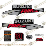 Suzuki 30hp DF30 FourStroke Decal Kit 2003 - 2009