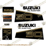 Suzuki 30hp Oil Injection Decal Kit 1993 - 1994