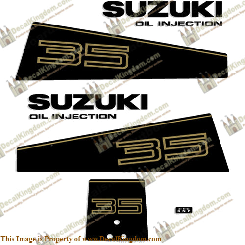 Suzuki 35hp (DT35) Decal Kit - 1987