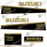 Suzuki 6hp Decal Kit - Late 80's to Early 90's