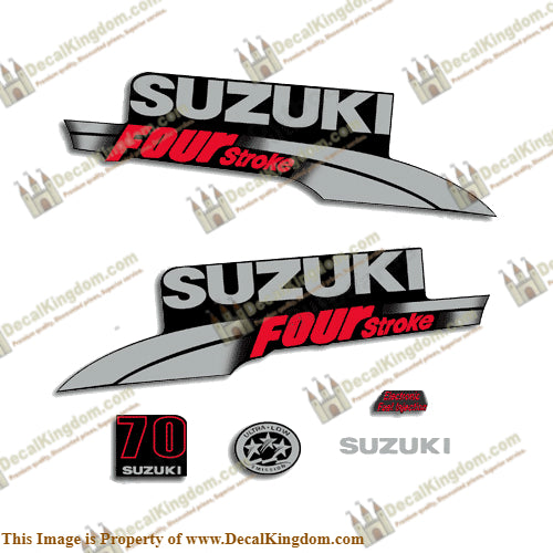 Suzuki 70hp DF70 Decal Kit 2003 - 2009