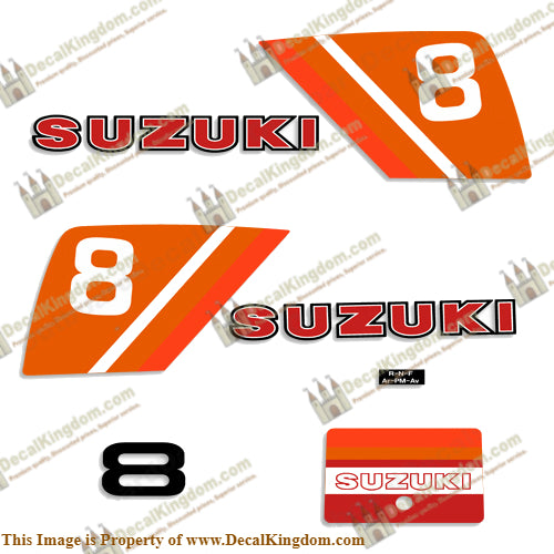 Suzuki 8hp Decal Kit