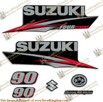 Suzuki 90hp DF90 Decal Kit - 2010 - 2013